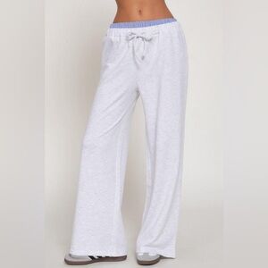 Checked Waist Band Sweatpants